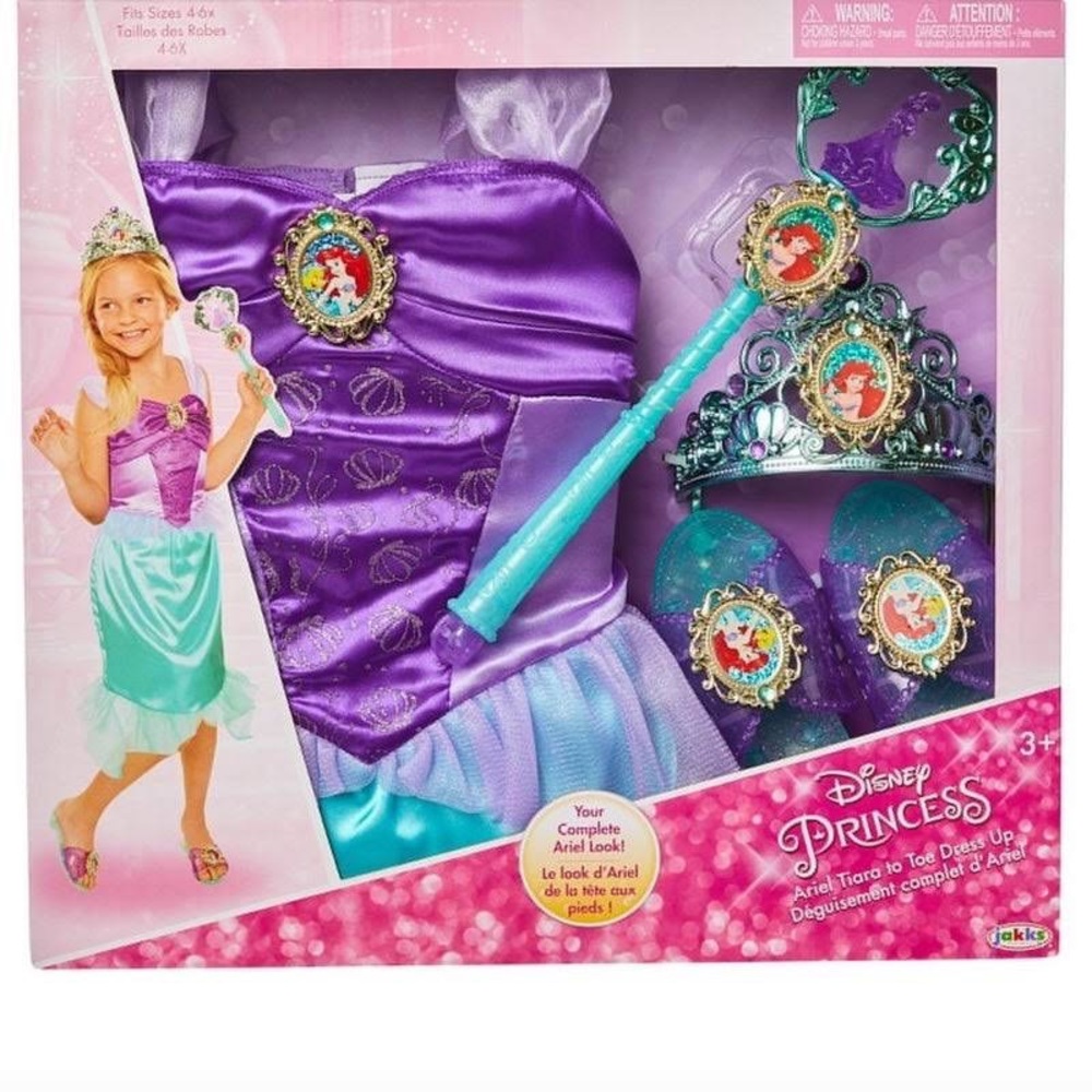 🧜‍♀️ Brand New Disney Princess Ariel Tiara to Toe Dress Up